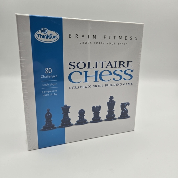 NEW ThinkFun Brain Fitness Solitaire Chess Strategic Skill Building Game 2013 - Picture 1 of 12